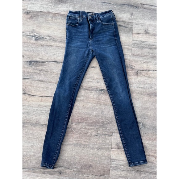 Abercrombie and Fitch super high rise super skinny jeans, denim size 26 size 2 - Picture 4 of 5